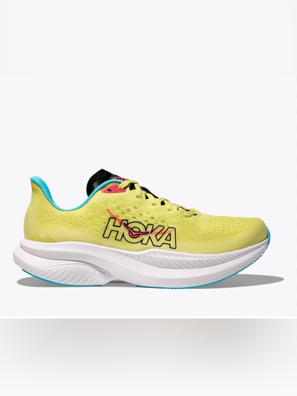 Hoka One One Mach 6 Running Shoe Yuzu Yellow Men’s Size 8.5D